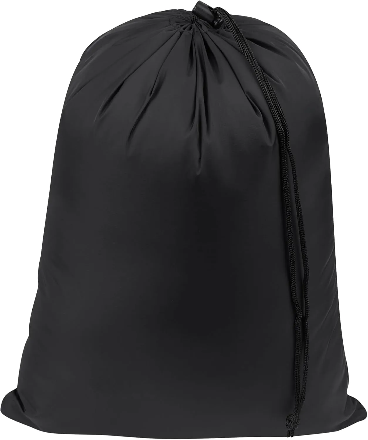 PALTERWEAR Drawstring Bag - UltraLight Nylon Cinch and Ditty Pouch For Storage, Outdoor, Sandals and Shoes (5 pack, Black, 10 x 15 inch)