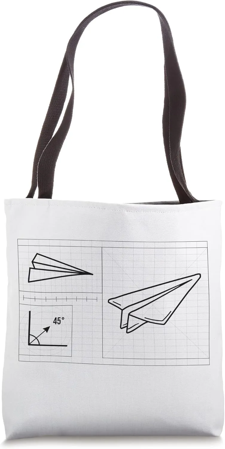 Paper-airplane-pilot math-teacher engineer paper-plane Tote Bag