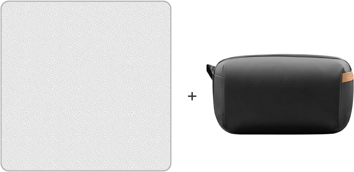 PGYTECH Protective Wrap Lens Camera Wrap Cloth   Tech Accessories Pouch Electronics Organizer Bag, black