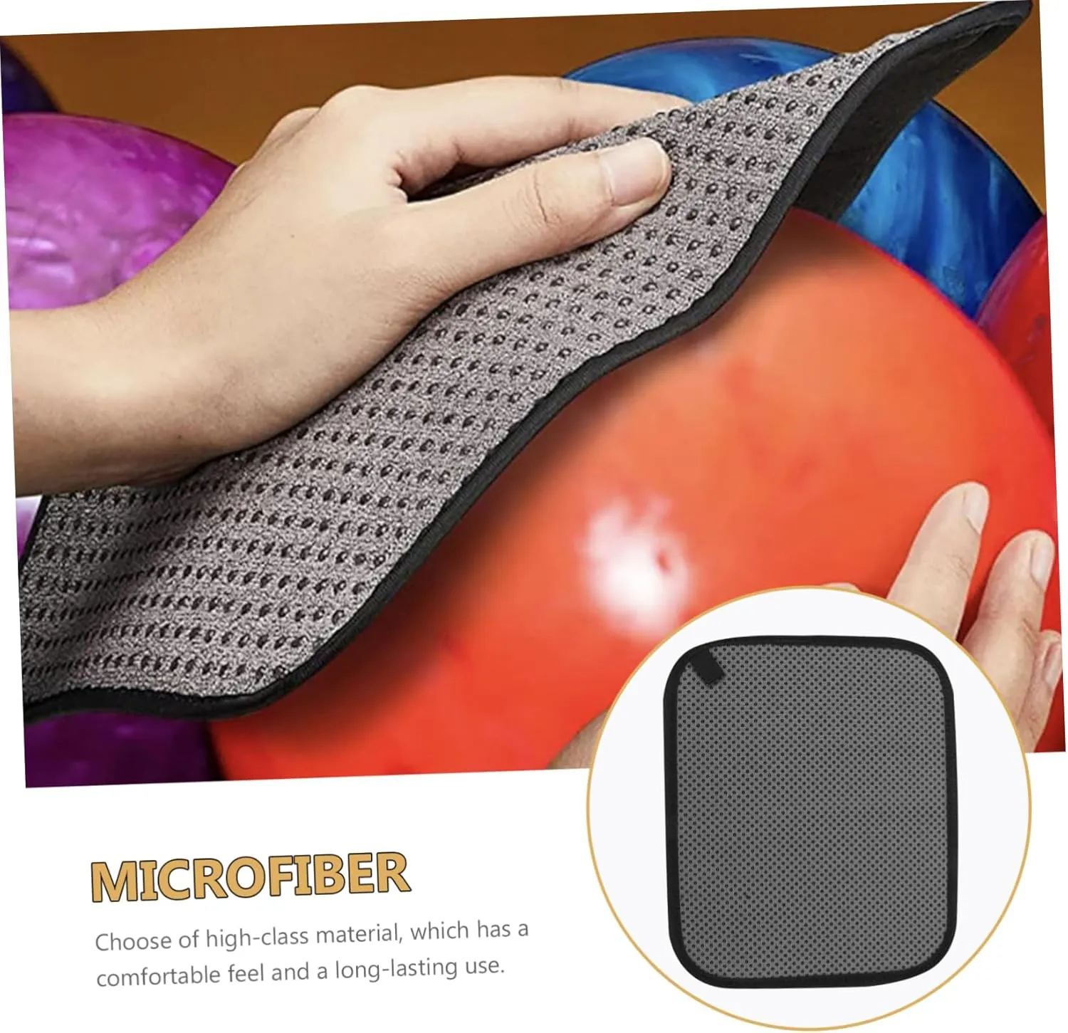 polishing Bowling Towel Microfiber washcloth Neoprene Epoxy Accessories Clean Professional polishing