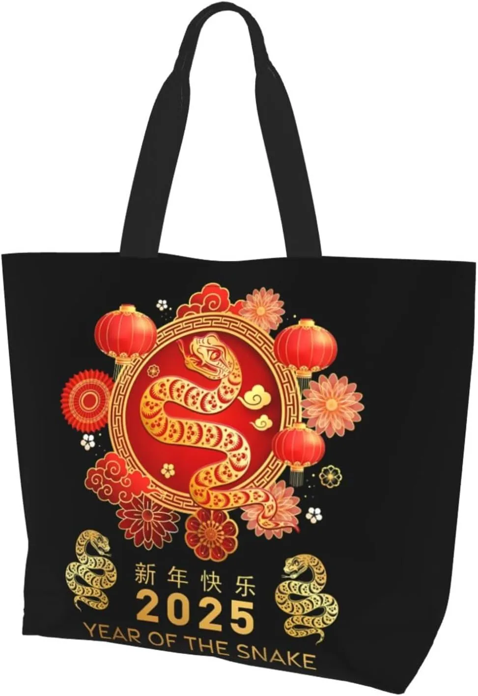 Red Pinks Candy Cane Swirling Women's Tote Bag Large Capacity Single Shoulder Bags Handbag for Shopping Work