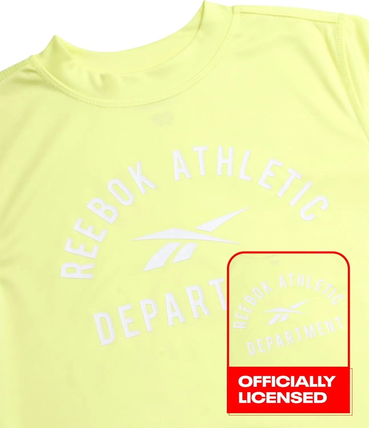 Reebok Boys' Rashguard Set - 2 Piece UPF 50  Quick Dry Swim Shirt and Bathing Suit Trunks - Swimwear Set for Boys (4-12)