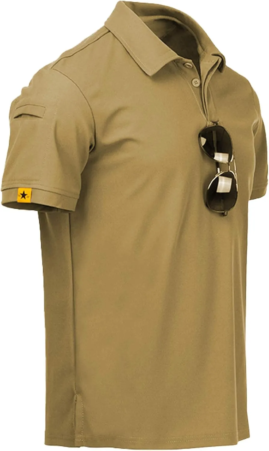 SCODI 3 Pack Mens Polo Shirts Short Sleeve Tactical Shirts Performance Athletic Moisture Wicking Golf Shirt for Men
