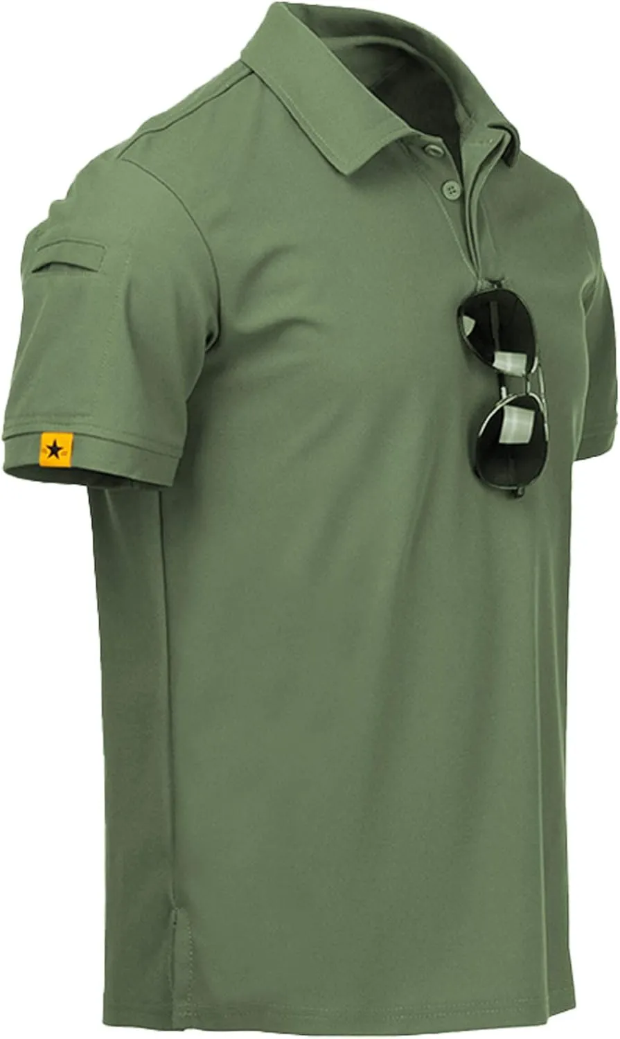SCODI 3 Pack Mens Polo Shirts Short Sleeve Tactical Shirts Performance Athletic Moisture Wicking Golf Shirt for Men