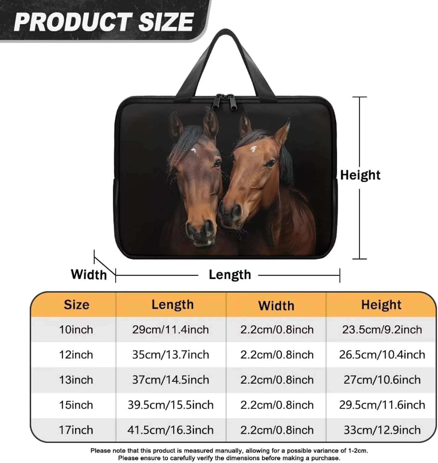 SEANATIVE Waterproof Computer Bag with Zipper Laptop Bag Tablet Shoulder Bag Computer Accessories Briefcase Handbag