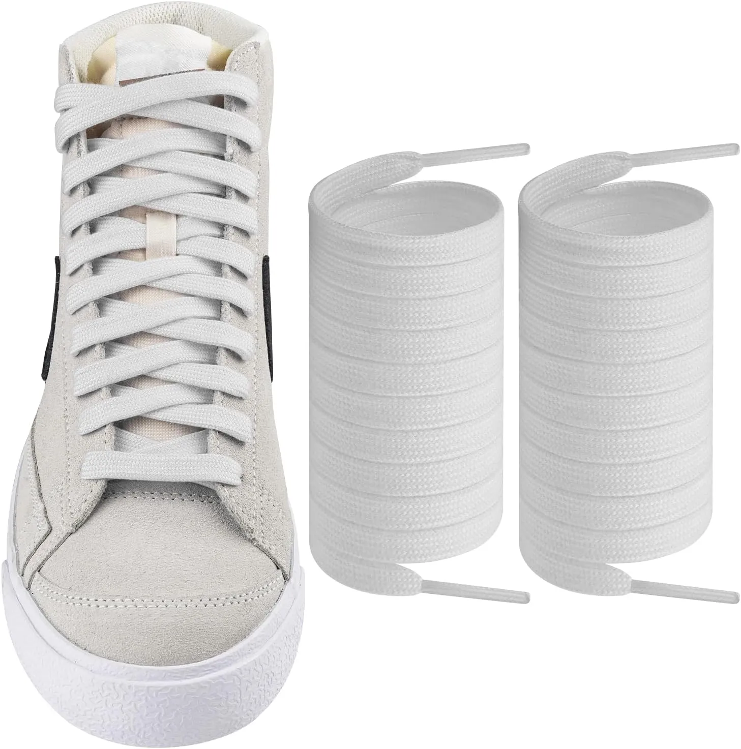 ShoeLaces for Nike Blazer Mid 77, Flat Shoe Laces Replacement Laces for Sneaker Shoes Strings