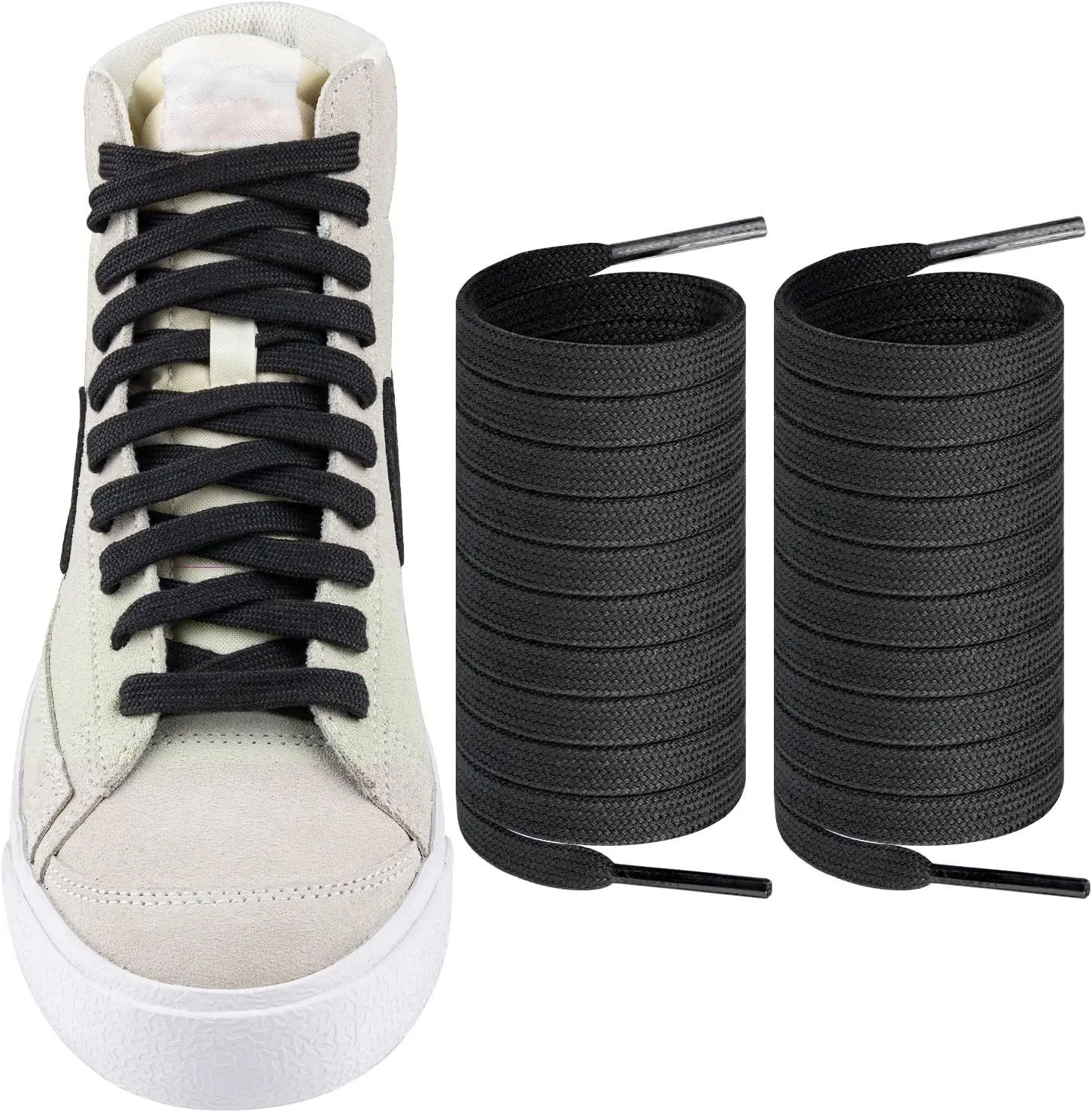 ShoeLaces for Nike Blazer Mid 77, Flat Shoe Laces Replacement Laces for Sneaker Shoes Strings