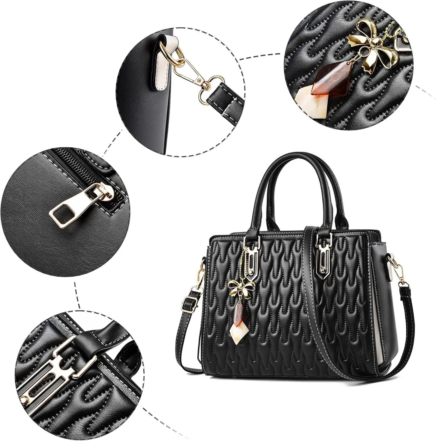 Shoulder Bag for Women Tote Bag For Women Fashion Womens Handbags Ladies Purse Satchel Shoulder Bags Tote Leather