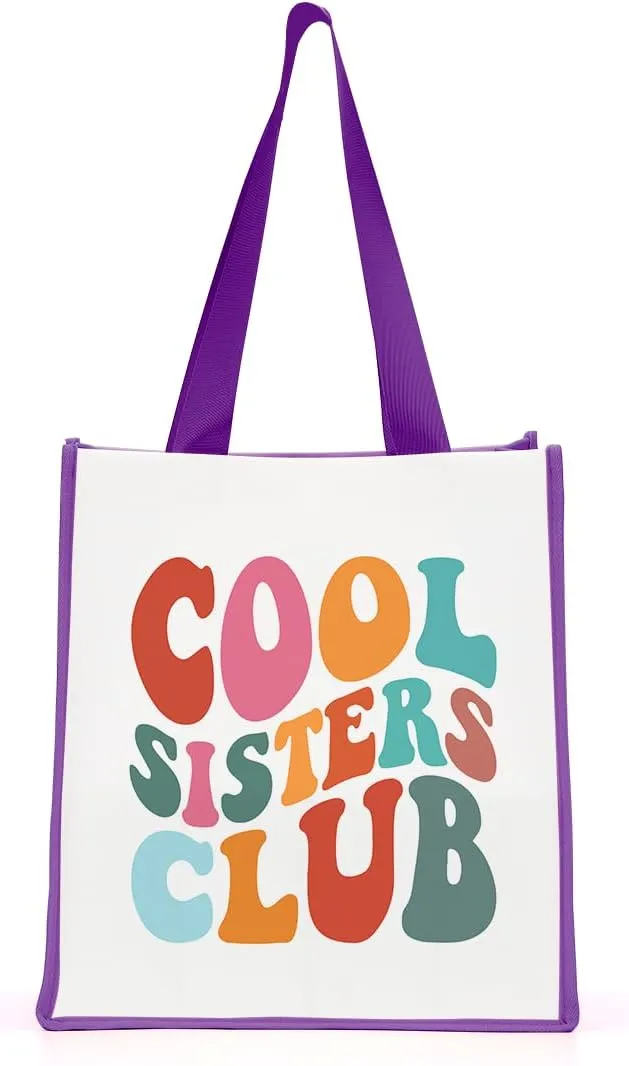 Sisters Tote Bag - Sister Gifts for Graduation, Christmas, Birthday