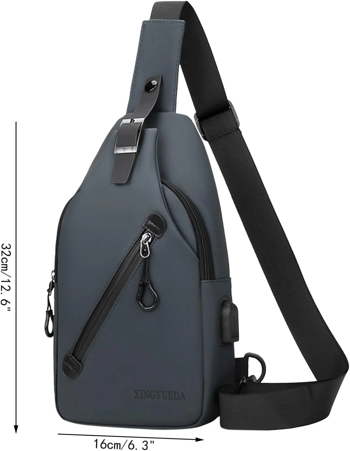 Small Backpack Purses for Women Chest Bags Daypack Crossbody for Travel Sport Running Hiking Foldable Backpack(Black)