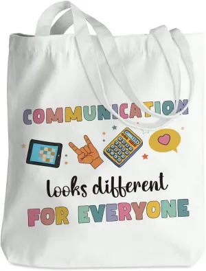 Speech Therapy Gifts SLP Tote Bag for Teacher Speech Language Pathology Beach Bag Speech Pathologist Gifts