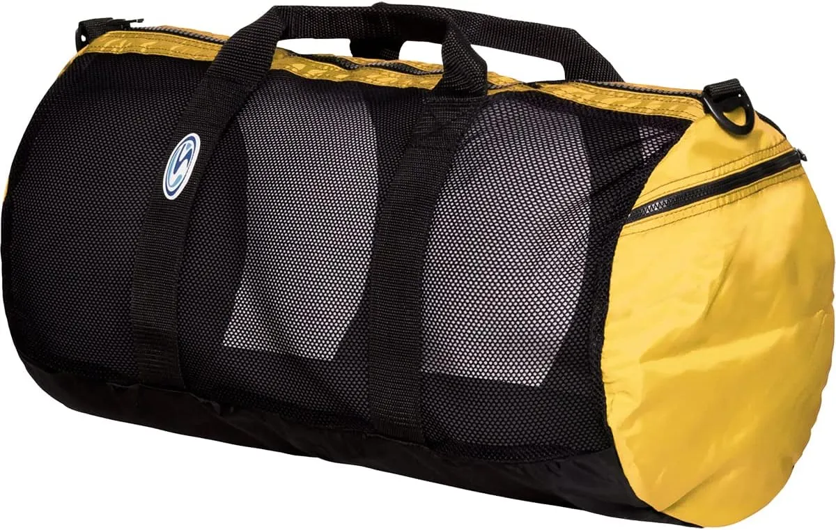 STAHLSAC Mesh Duffel Bag: Ideal for dive gear, beach & watersport accessories, 22" YELLOW