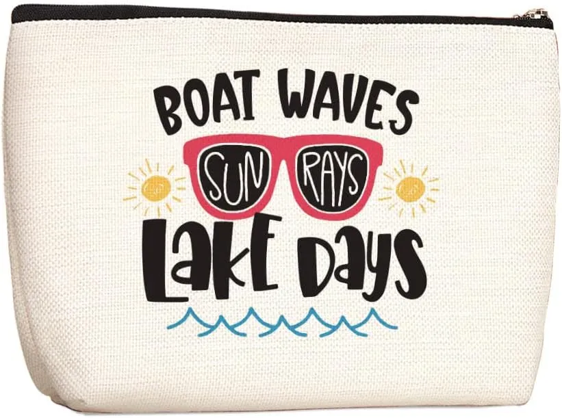 Summer Decor Beach Bag - Accessories, Sunscreen, Makeup, Essentials & Gifts for Women - Best Travel Ideas