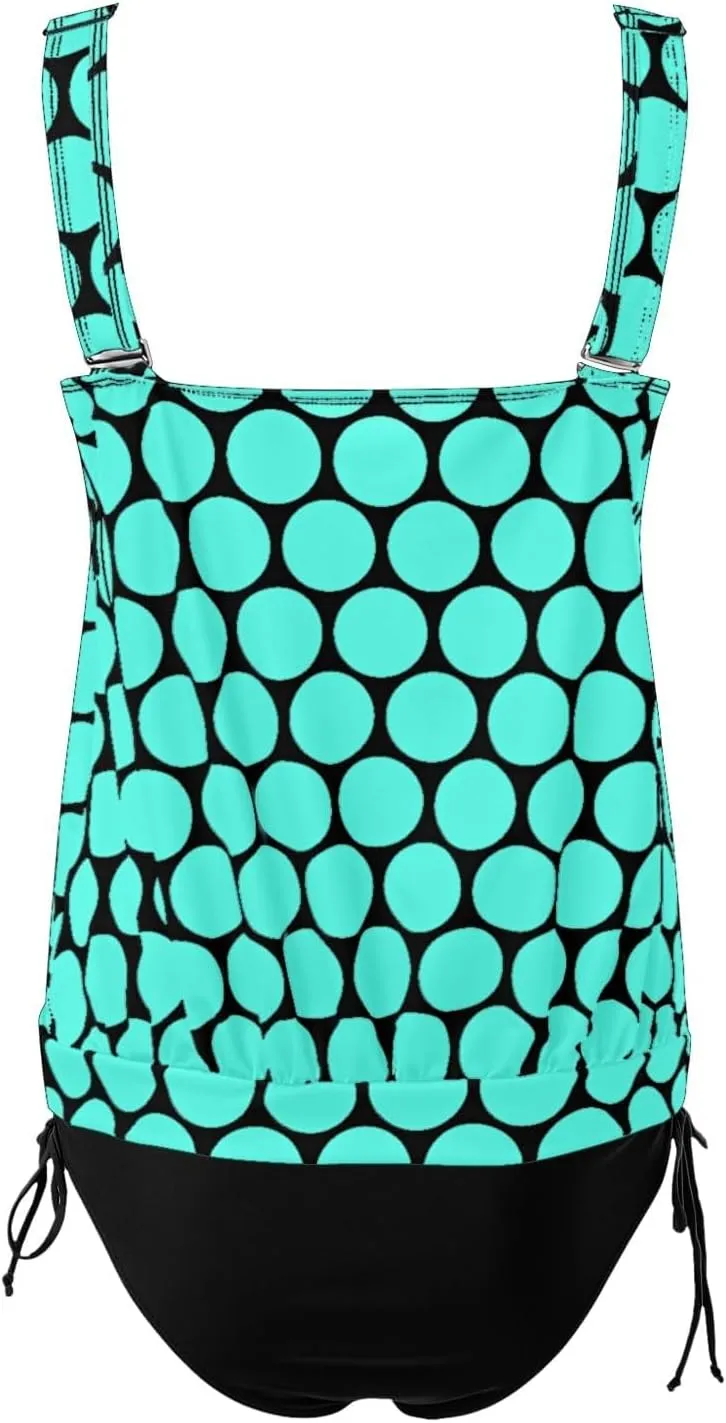 Tankini Swimsuits for Women Tummy Control Flowy Swimwear Two Piece Plus Size Bathing Suits 2025 Swim Tank Top with Boyshorts