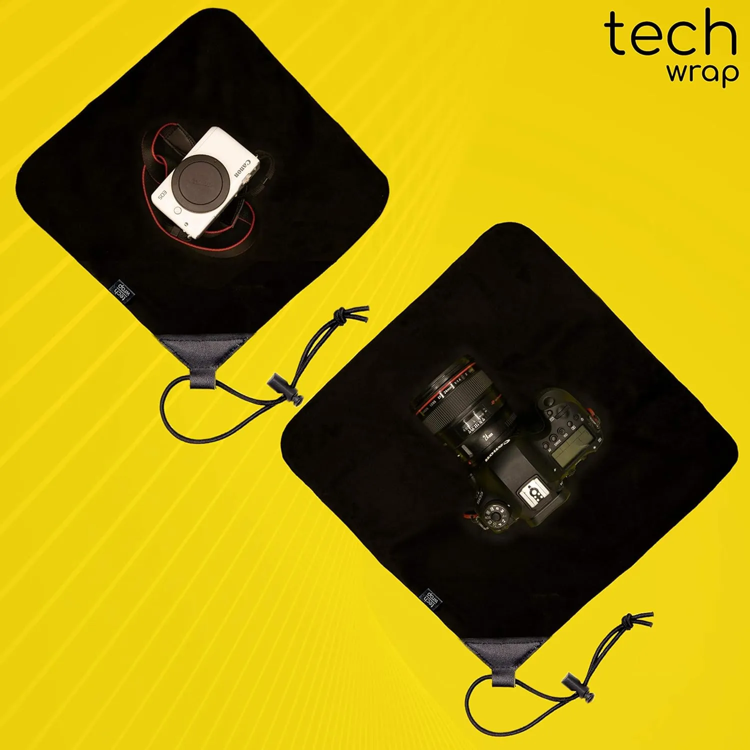 Tech Wrap 2-Pack Camera Protective Wraps - Lens Protector - Travel Accessories - DSLR Sleeve Case