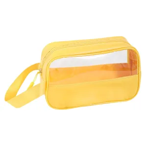 Toiletry Travel Wash Bag Waterproof Portable Traveling Accessories Organizer For Women and Men, Yellow