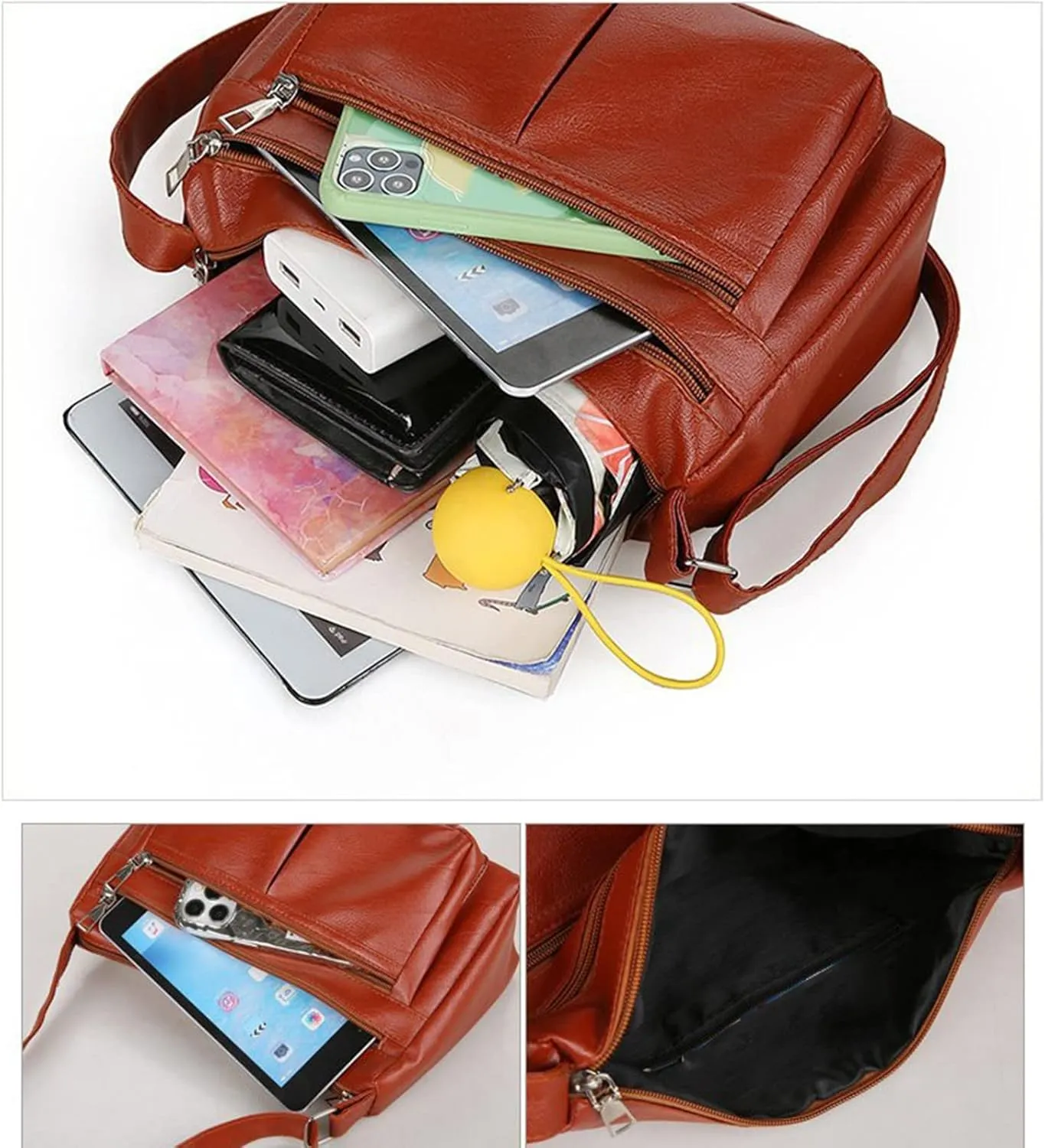 Tote Bag For Women Casual Leather Retro Shoulder Bags Versatile Cross Body Handbags For Shopping Travel Essential W