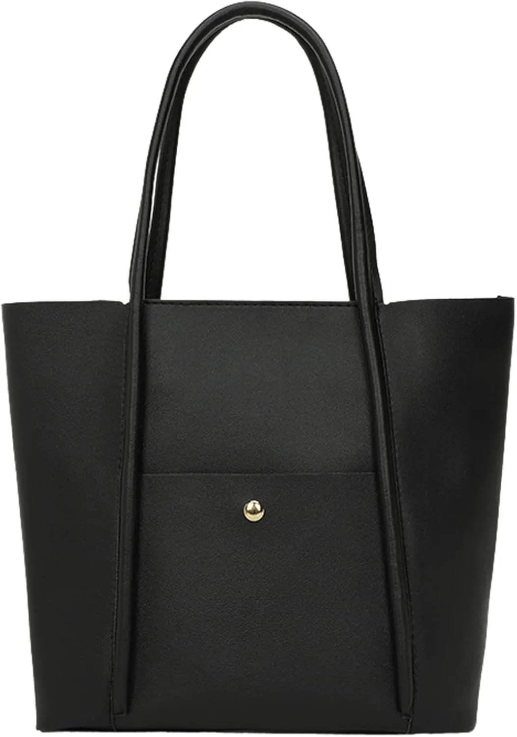 Tote Bag For Women Elegant Leather Solid Color Shoulder Bag Zipper Plus Large Bag Hand Bag For Travel Essential H