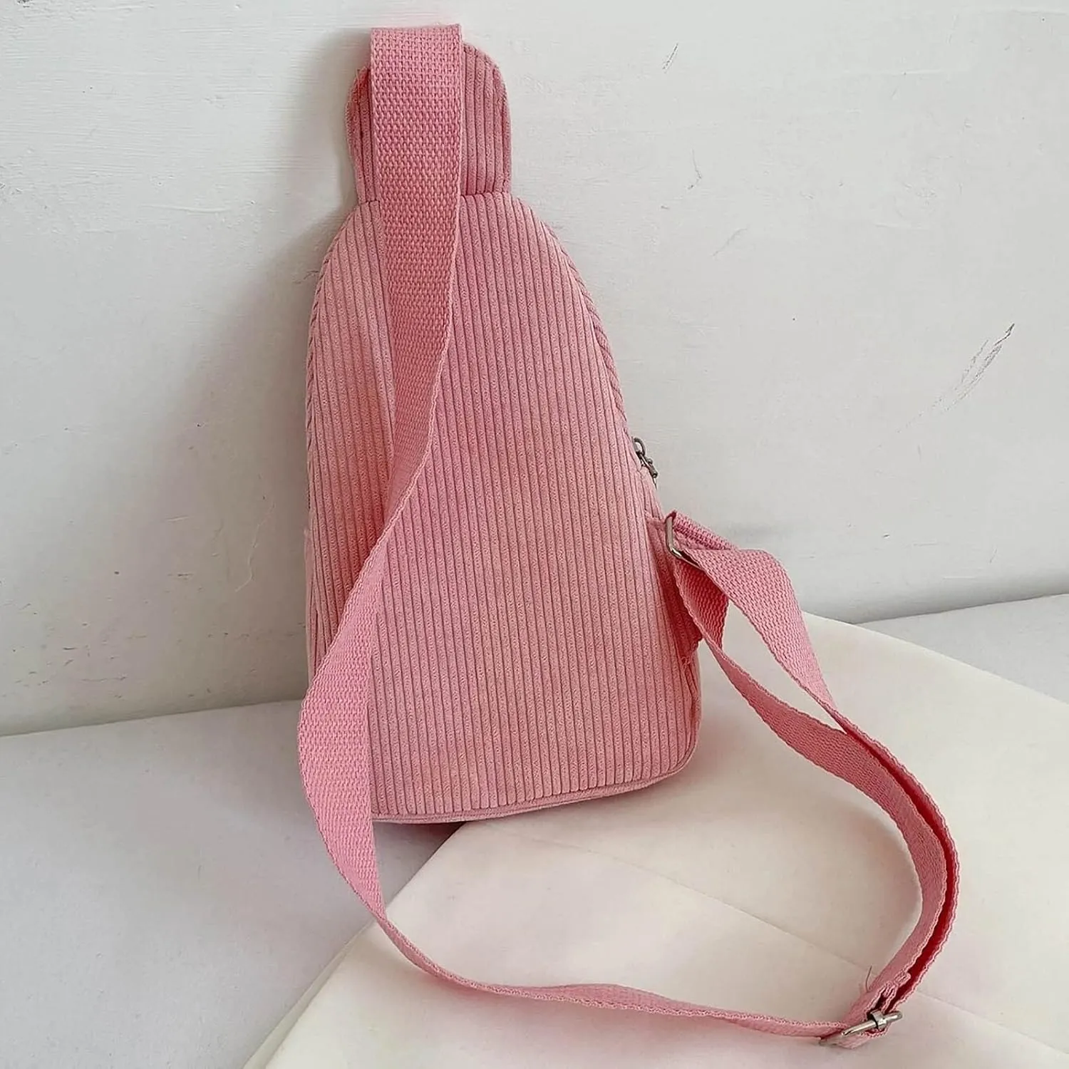 Tote Bag For Women Unisex Mini Y2K Corduroy Sling Bag Woman Shoulder Bag Chest Bag Purse Bag Package For Outdoor Sport Y