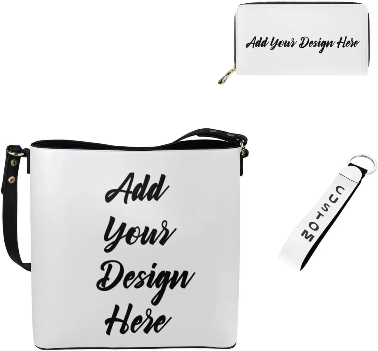 Tote Bags Set 3 Piece Saddle Bags Satchel Bags for Women Wallet Women Wristlet Key Holder