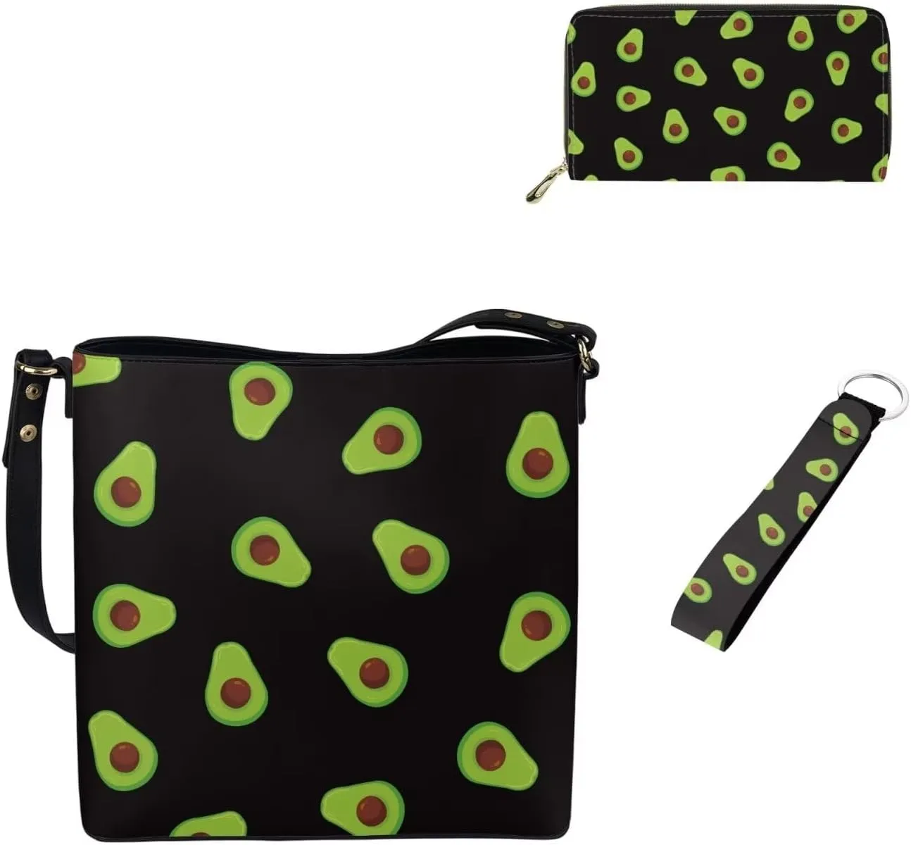 Tote Bags Set 3 Piece Saddle Bags Satchel Bags for Women Wallet Women Wristlet Key Holder