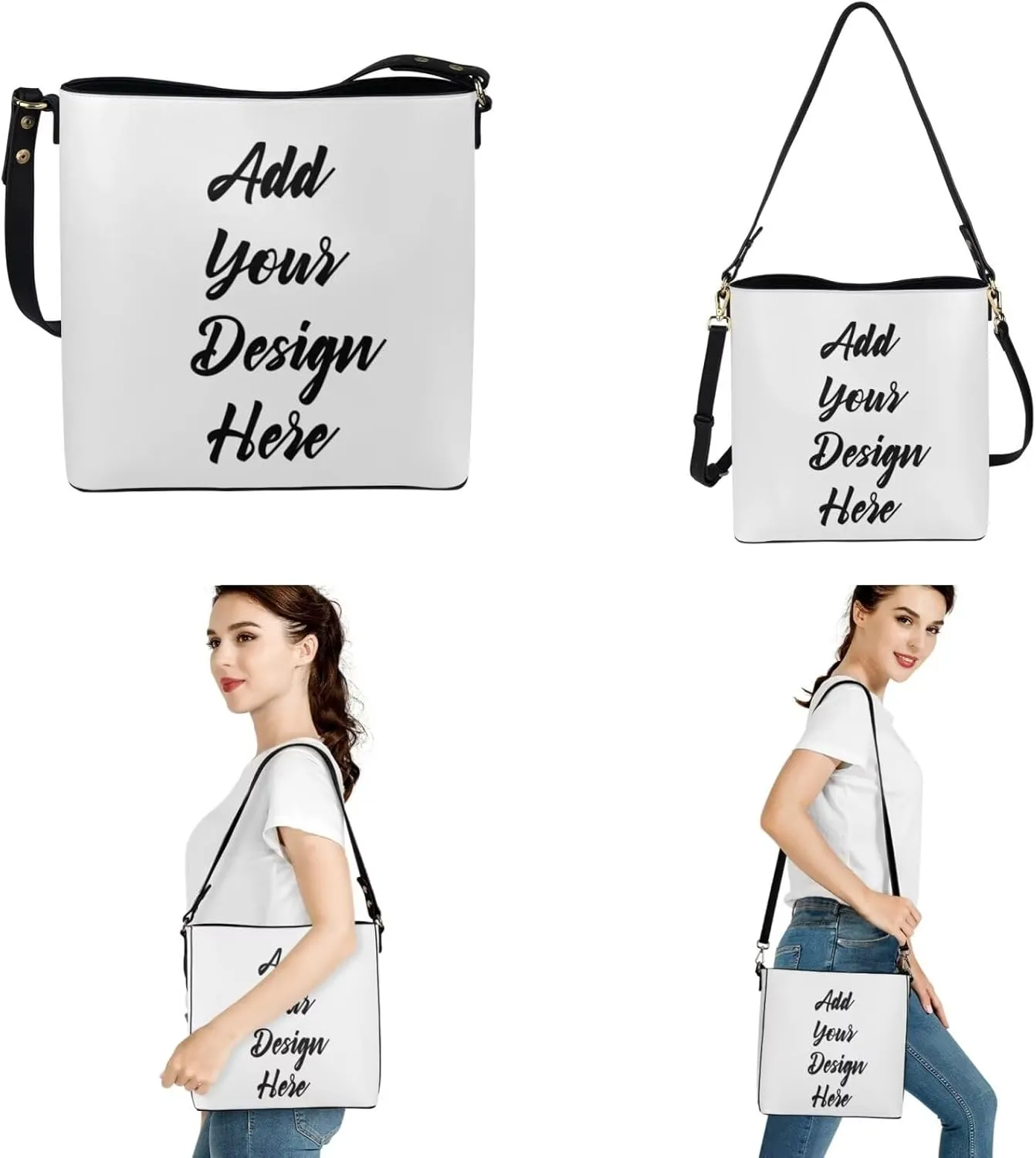 Tote Bags Set 3 Piece Saddle Bags Satchel Bags for Women Wallet Women Wristlet Key Holder