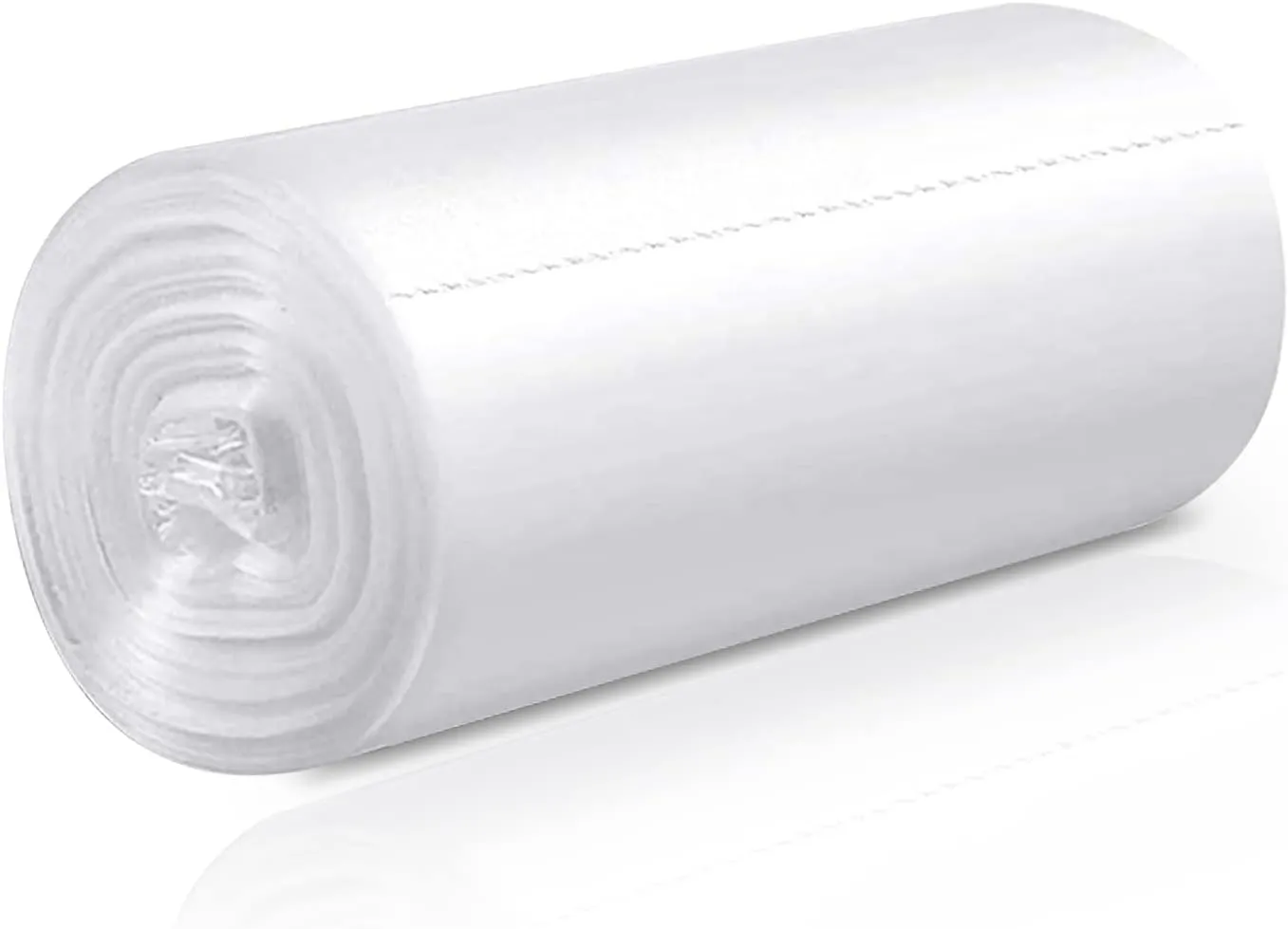 Trash Bags 13 Gallon, 20 Count, Medium Garbage Bags, No Flaps/Ties, 62x75cm,16.8g/pcs, Unscented, White