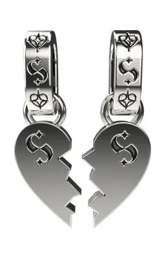 Two Part Heart Charm Set
