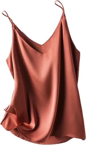 V-Neck Camisole Tops for Women Sexy Bottoming Top Spaghetti Strap Tops for Women