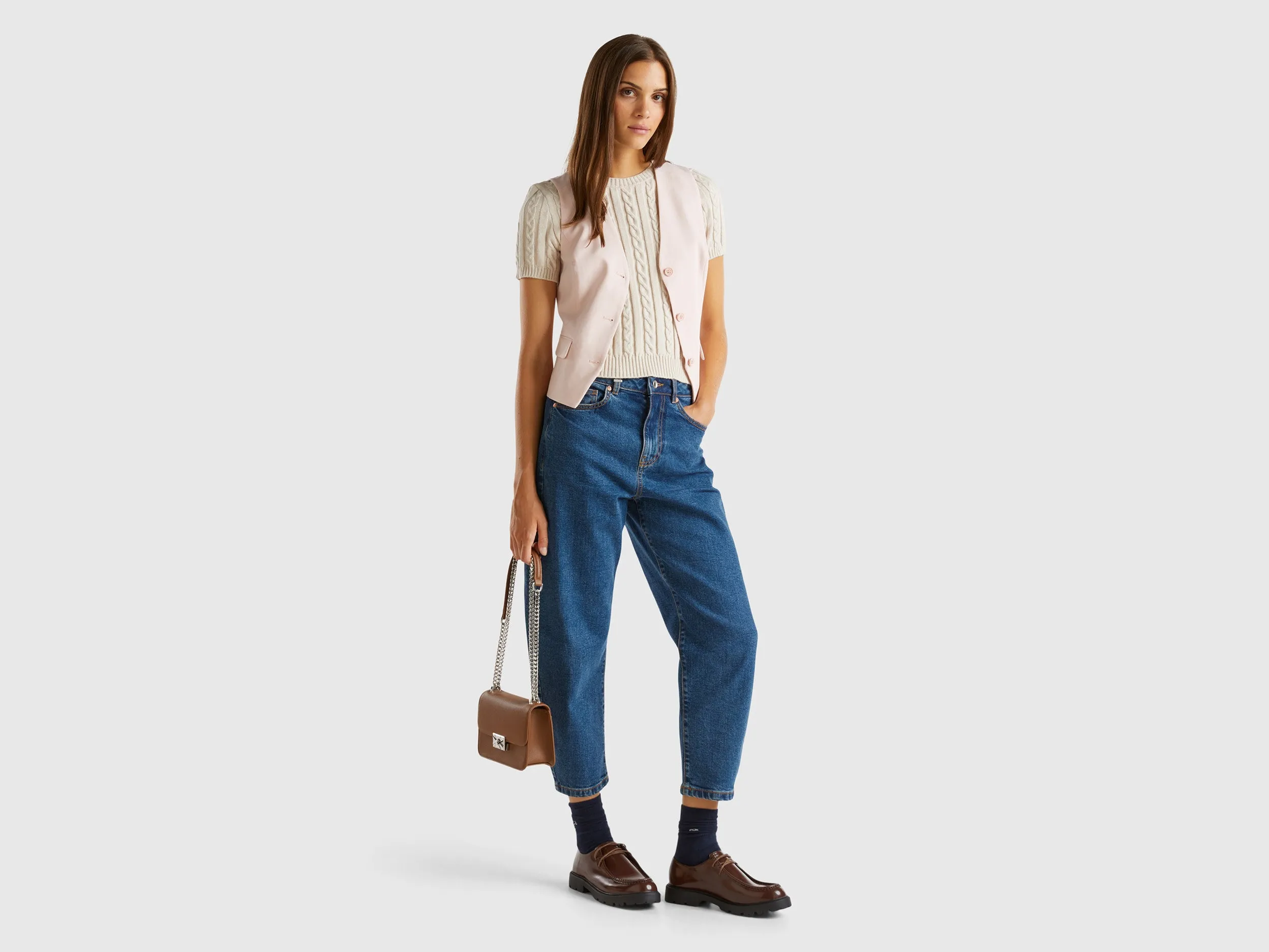 V-Neck Solid Waist Coat