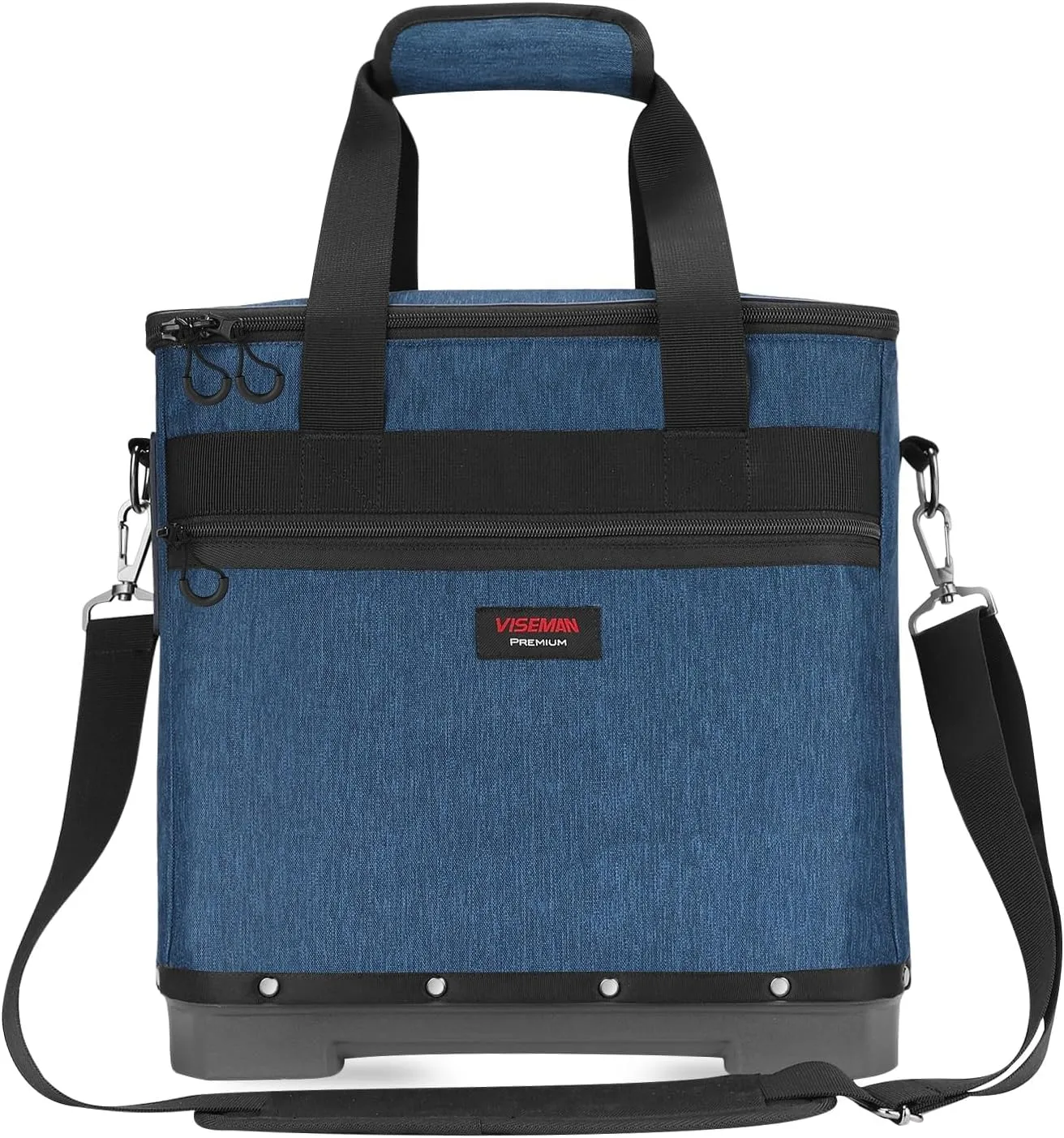 VISEMAN Bowling Bag for Single Ball, Bowling Ball Tote Bowling Bag with Plastic Bottom for Bowling Shoes and Accessories