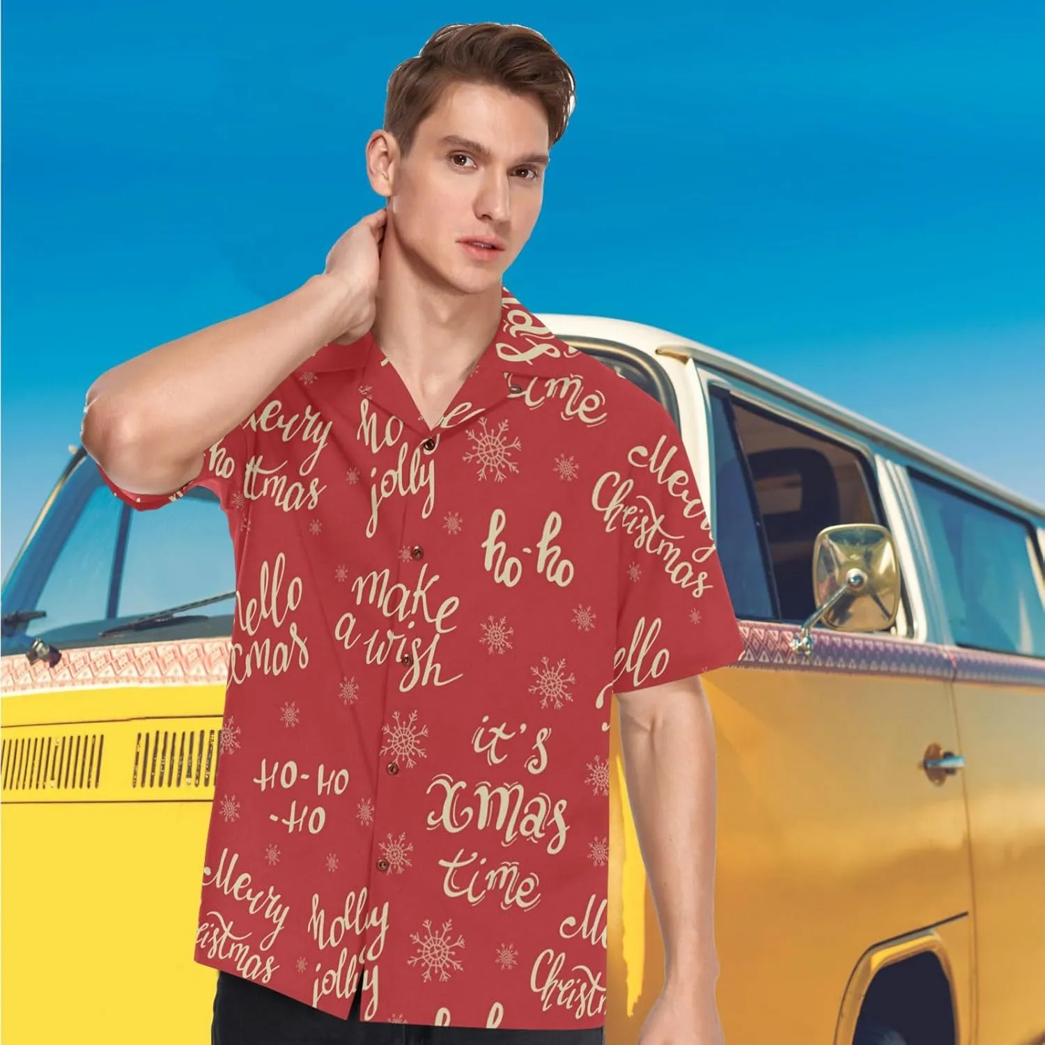 visesunny Novelty Mens Hawaiian Shirts Casual Tropical Short Sleeve Button Down Shirt Summer Beach Shirts S-XXXL