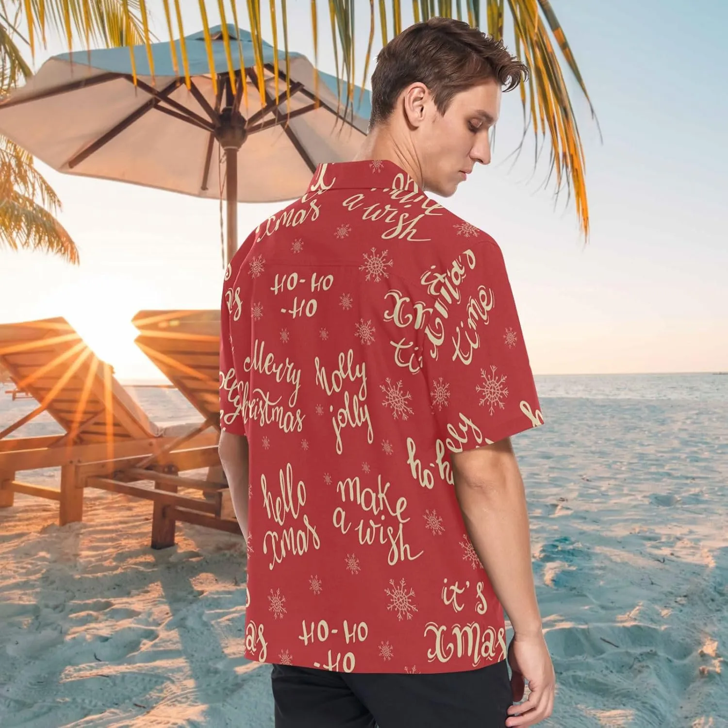 visesunny Novelty Mens Hawaiian Shirts Casual Tropical Short Sleeve Button Down Shirt Summer Beach Shirts S-XXXL