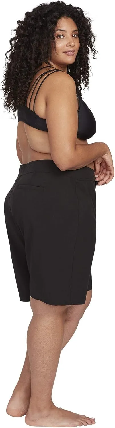 Volcom Women's Simply Solid 11-Inch Classic Swim Boardshort