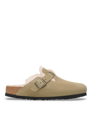W Boston Shearling Taupe Suede