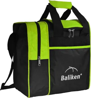 WALIKEN Single Bowling Ball Tote Bag Holds One Bowling Ball One Pair of Bowling Shoes Up to Size 11 Mens Shoes and Bowling Accessories (Green)