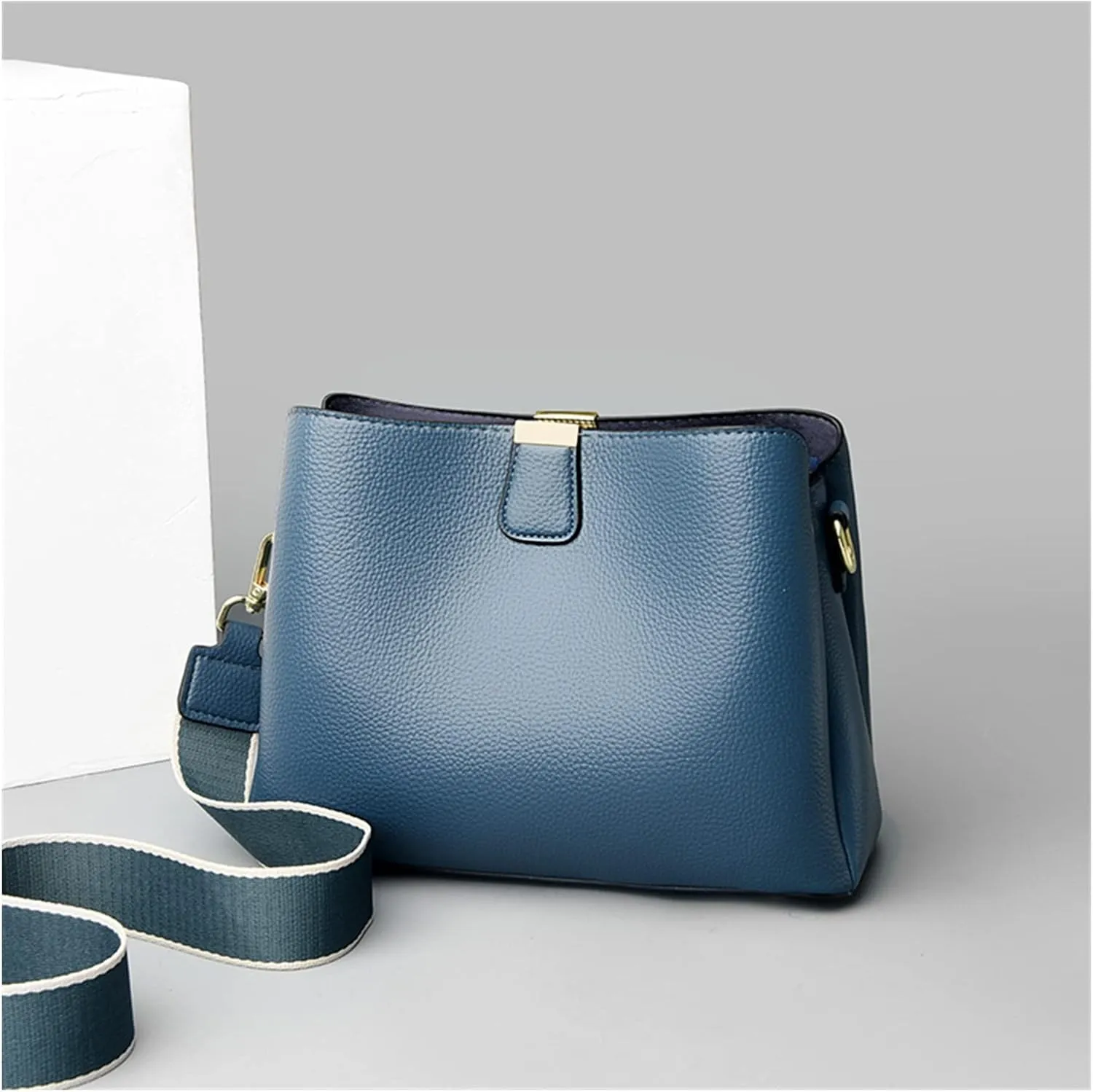 Women Bucket Bag Fashion Shoulder Bag For Girls Large Capacity Messenger Crossbody Bag For Women(Blue)