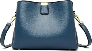 Women Bucket Bag Fashion Shoulder Bag For Girls Large Capacity Messenger Crossbody Bag For Women(Blue)