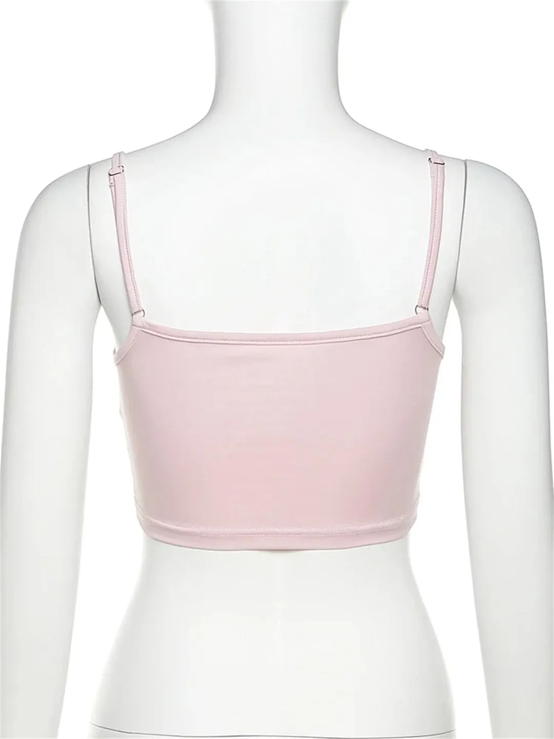 Women's Pink Cute Sexy Design Sense Wear Elastic Breathable Camisole Vest Party