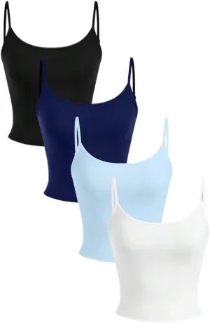 Womens Sleeveless Camisole Tank Tops Blouse Sleeveless Cropped Casual Tank Tops