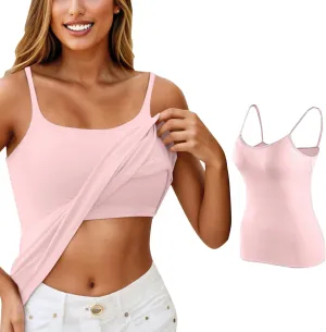 Womens Tank Tops with Built in Bra 2025 Padded Camisole Yoga Bra Tanks Tops No Underwire Workout Tops Undershirt