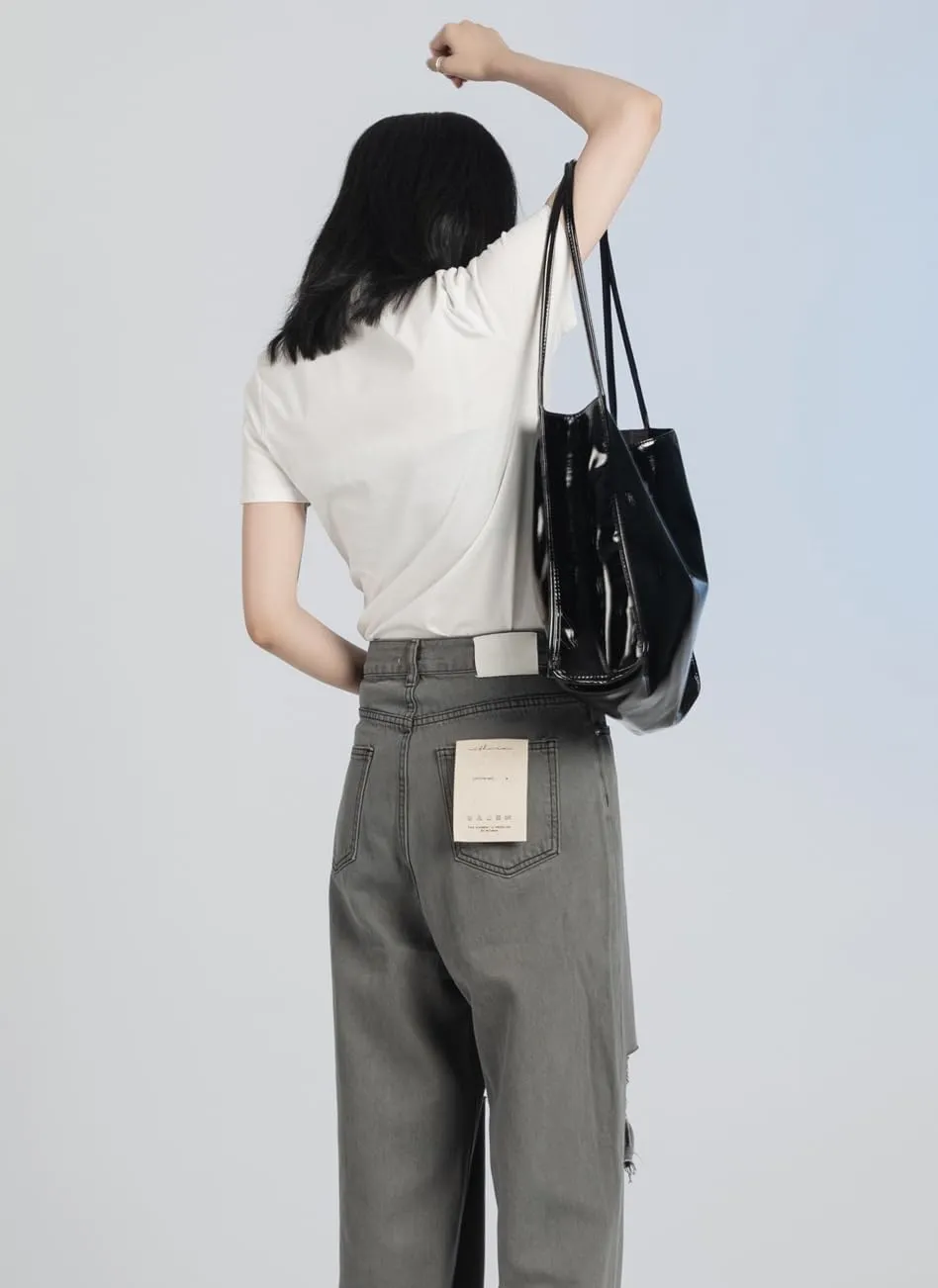Women's Y2k Bag Patent Leather Purse Red Accessories Hobo Bags Y2k Tote Bag Y2k Accessories