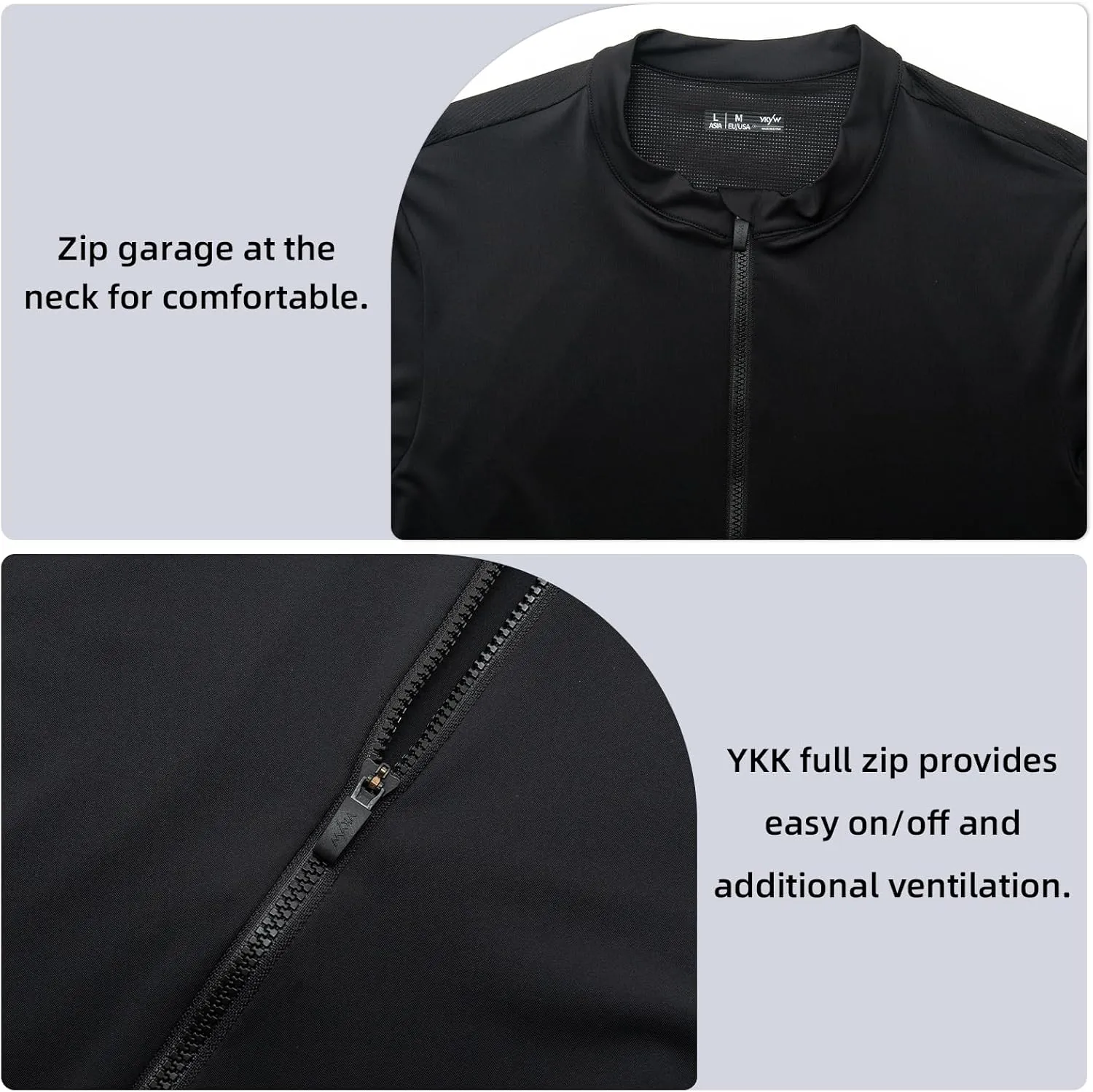 YKYWBIKE Cycling Jersey Men with Pockets Bike Jersey Short Sleeve Biking Shirts for Men Cycling Breathable MTB Biker Shirts
