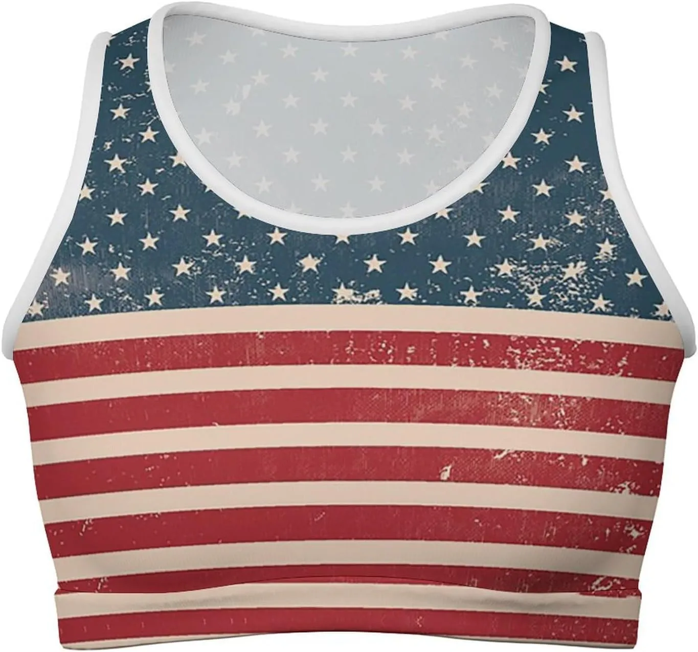 Zakqeik Womens Mexican Flag Tank Tops Workout Cropped Slim Fit Summer Camisole Sleeveless Tops