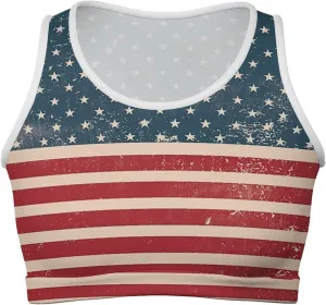 Zakqeik Womens Mexican Flag Tank Tops Workout Cropped Slim Fit Summer Camisole Sleeveless Tops